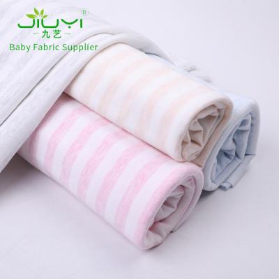 China Wholesale Shu Velveteen Textile Material Stripe Design Organic Yarn Dyed Knitted 100 Cotton Fabrics On Sale T-shirt for sale