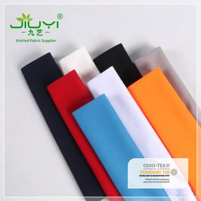 China Totally Moisture-absorbent polyester bird eye fabric moisture absorption and sweat wicking net fabric ball suit shirt sports suit knitted mesh fabric for sale