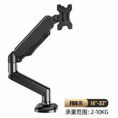 China Aluminum Alloy Cheap Price F80 Inch LCD LED Monitor Stand Desk Mount New 17-30 Arm Full Motion Display Rack Loading 2-9 Kgs for sale