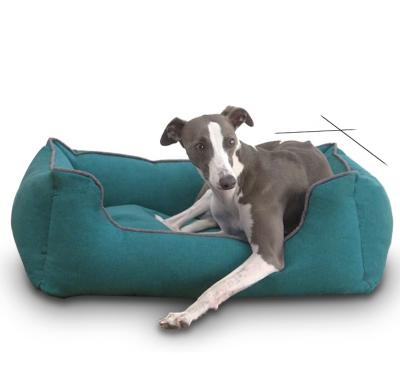 China Luxury Travel Dog Bed High Density Fabric And Recycled Filling Custom Pet Bed With LOGO Hot Selling Dog Bed With Removable Cover for sale