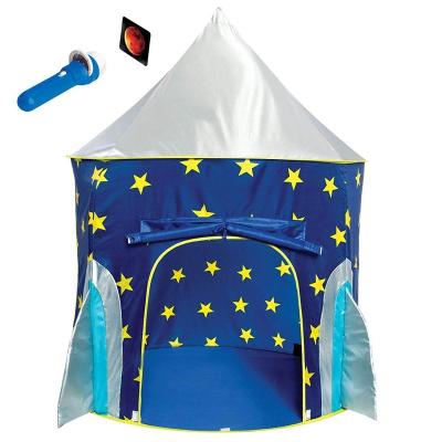 China High Quality Easy Foldable Kids Play Tent Rocket Ship Play Tent for Boys, Children's Toy Tent Foldable Kids Play Room for sale