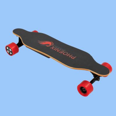 China Outdoor Activities USA dropshipping Phoenix Ryder Mini Longboard Fast 5AH Lithium Battery, 250W*2 Dual Motor Maple with Remote Electric Skateboard for sale