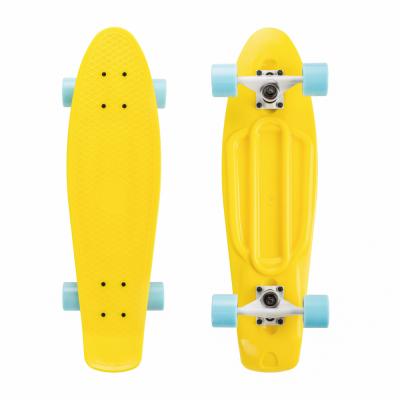 China Outdoor Activities Plastic Skate Board Off Road Skate Board Factory Sale 27 Inch High Board 60*45cm Long Shot 88A PU Wheels ABS Plastic Flat Plate for sale