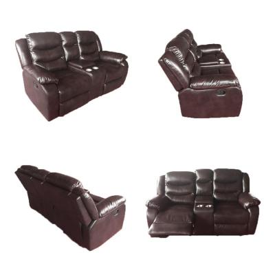 China Modern leather sofa bed lounge suite living room recliner sofa for sale