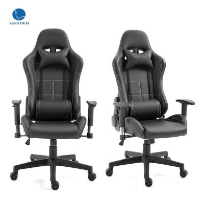 China 2021 New Arrival Comfortable 4d Armrest Black Silla Gamer Computer Gaming Chair Game (Height) Adjustable for sale