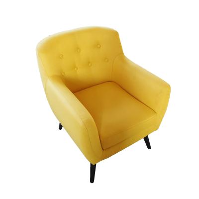 China Custom made high quality yellow nordic style accent sofa bed modern living room sofa armchair for sale