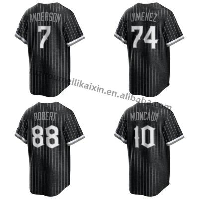 China Black USA Team Baseball Softball Uniform #7 Anderson #88 Baseball City Chicago Rob #7 Mens Stitched Antibacterial Wholesale White Tank Top Socks for sale