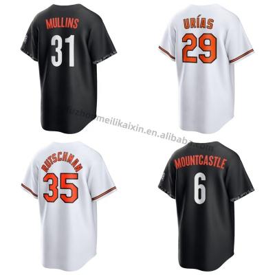 China Black Wear Team Uniform #31 Mullins #8 Ripken Jr Of The Baltimore Oriole Antibacterial Mens Wholesale Baseball Jersey Cheap. for sale