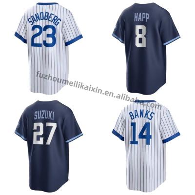 China Wholesale Antibacterial Chicago CUB Stitched Good Quality White Team Uniform #23 Sandberg #7 Swanson Cheap Baseball Jersey Mens Baseball Wear for sale