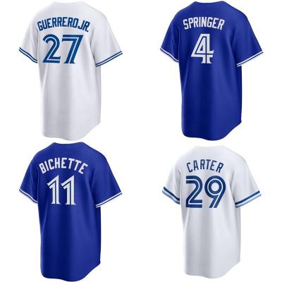 China Cheap Wholesale 2023 Antibacterial Stitched Baseball Jersey Toronto Blue Jay #27 Vladimir Guerrero Jr. #11 BO Bichett Top Embroidery Tank Top for sale