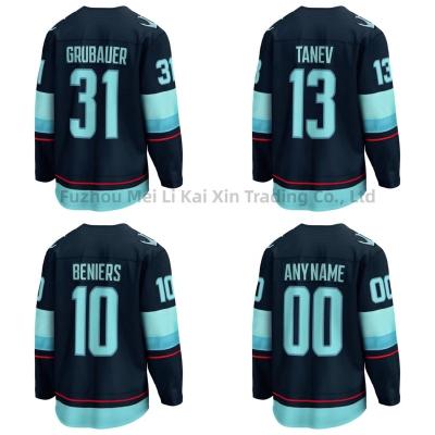 China Shirts & Tops New Popular Ice Hockey Jersey Seattle City Kraken #10 Beniers #31 Grubauer Embroidery Stitched Top Wholesale Jersey for sale