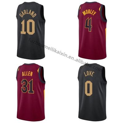 China American Basketball Team Jersey #45 Mitchell Sports Uniform Embroidery Cleveland City Edition Cavalier Cheapest Mens Antibacterial Shirts for sale