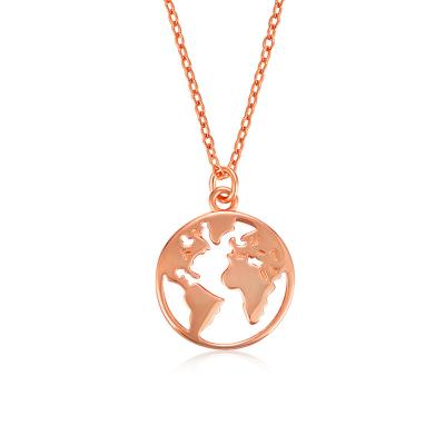 China Fashionable Round Coin Card Necklace 14k Gold Plated Necklace Set Jewelry Simplicity Necklace Pendants for sale