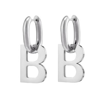 China OEM Luxury Custom Stainless Steel Letter Jewelry Earring Studs For Women for sale