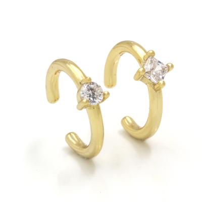 China Newest Arrival Fashion Cheap Gold Plated Flower Zircon Women Jewelry Wholesale Stud Earrings for sale