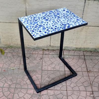 China Adjustable Feet Outdoor Leisure Metal Mosaic (Other) Small Cocktail Side Table for sale