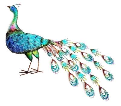 China Animated Metal Wall Art Wholesale Decor Peacock Ware Wall Art Decor Peacock Wall Art for sale