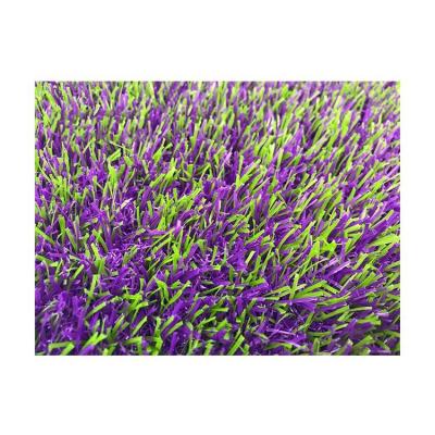 China High Quality Lavender Green Green Composite Color PP+composite Safety PP Grass Artificial Turf for sale