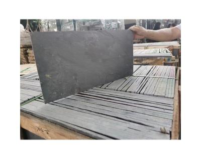 China Modern High Quality Natural Black Cubes Slate Tile cultured stone For Garden Floor for sale