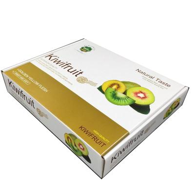 China Recycled Materials Wholesale Custom Printed Kiwifruit Craft Paper Corrugated Packaging Box Box for sale