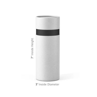 China Good quality low price black paper cosmetic tube packaging black paper tube custom paper tube packaging for sale