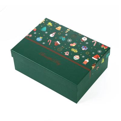 China New Recyclable Fast Delivery Christmas Socks Box Gift Boxes For Xmas Christmas Eve Boxes With Lid for sale