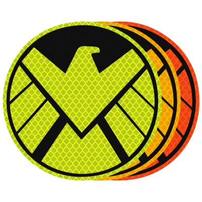 China Custom High Visibility High Visibility Logo 3m Reflective PVC Vinyl Car Sticker for sale