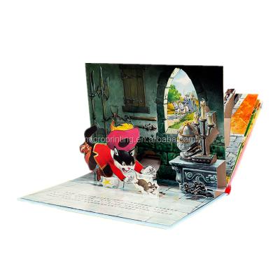 China Custom Paper Art Children's Book Printing Pop Up China Book Kids Baby 3d Educational Story Book for sale