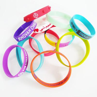 China Durable High Quality Custom Silicone Wristband For Promotional Gift for sale