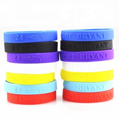 China Durable Boce Embossed Cheapest Silicon Bracelets Baller Bands for sale