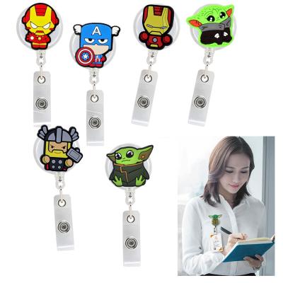 China Office School Badges ID Card Holder Silicon Student Teachers Suppliers ID Badge Clips Wholesale for sale