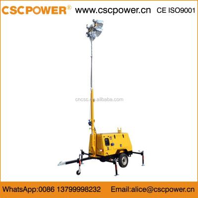 China CSCPOWER! Diesel Mobile Light Tower For Csc Construction for sale