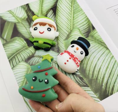 China Anti Stress Marry Cute Christmas Gift TPR Relief Pinch Soft Rubber Emotion Toys for sale