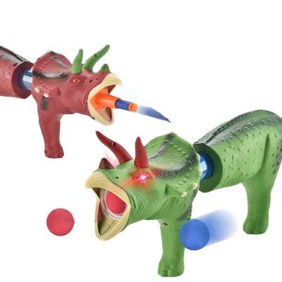 China New Arrival Sound Gun Toy XINGMING Light Dinosaur Style Toy Gun 2 In 1Safe Soft Bullet Air Gun For Kids for sale