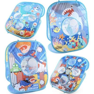 China Children's Cartoon Game Folding Double Sided Throwing Target Sports Toys Throwing Sandbag Board 48.5X59x31.5 for sale