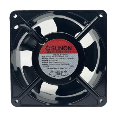 China Brand new SP100A 1123HBL.GN SUNON hotels built quasi-axial flow fans12038 AC115V 4 inch cabinet fan for sale