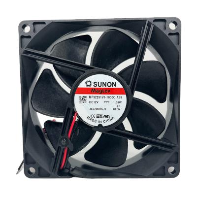 China SUNON Hotel Fans and MF92251V1-1000C-A99 92*25mm DC12V 1.68W Cooling Silent Industrial Axial Fans for sale