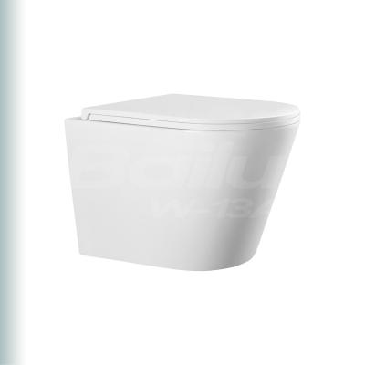 China BAILU W-13A Tank Rimless Glazed Trap Concealed P-Trap Excellent Performance Wall-Hung Toilet Minimal Water Usage Colors Wall Mounted Toilet for sale