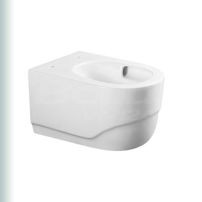 China BAILU W-12A Hidden Cistern Advanced Vanguard Rimless Single Spout System Toilet Color Cleaning Round D Shape Excellent Silent Wall Hung Toilet for sale