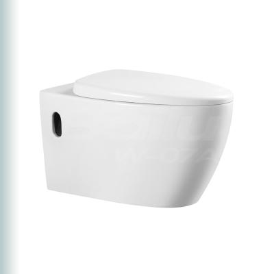 China BAILU W-07A High Quality Traditional Slim Concealed Tank Water Saving Soft End Seat Extended Washdown Ceramic Wall-hung P-trap Toilet for sale