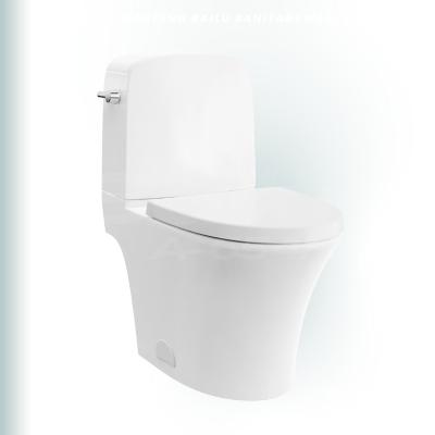 China Scandinavian BAILU A-654H ADA MAP Siphonic Toilet Two Piece Economical Comfortable Russian Sanitary Ware Oval Toilet Set for sale