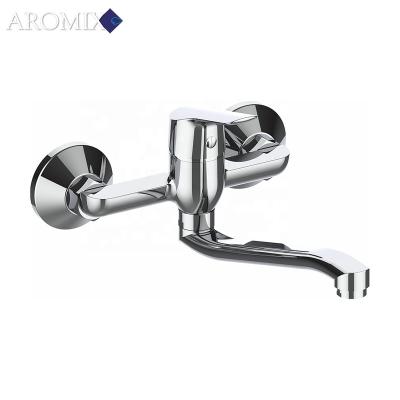 China Other Middle East Design Hot Water Long Spout And Cold Wall Mounted Bath Shower Faucet for sale