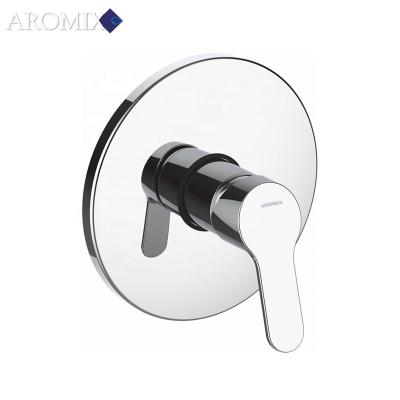 China With Sliding Bar Modern Luxury Bathroom Brass Shower Set Wall Hidden Shower Mixer Chromed Faucet for sale