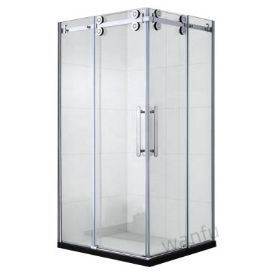 China Contemporary High Quality Good Price Customizable Sliding Rectangle Tempered Glass Shower Units, Shower Baths Door for sale