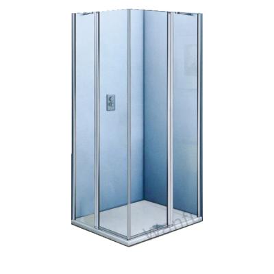 China Modern Good Price 90x90 Square Bath Glass Small Shower Cabin Single Person Enclose Frameless Shower Room for sale