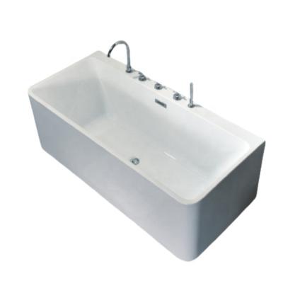 China Three-side Skirt High quality Household independent acrylic bathtub with European style three skirt design rectangular shape for sale