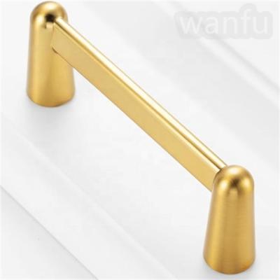 China Contemporary Luxury Elegant design Multi Size Golden Drawer Accessory Bedroom Furniture Handle for bathroom Round Foot Pulls for sale