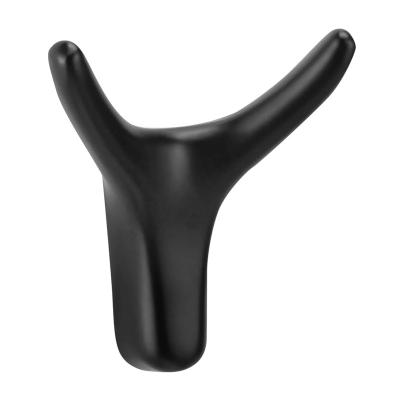 China Modern Horn Clothes Hooks Entrance Shoe Cabinet Hooks Customize Small Hardware Zinc Alloy Clothes Hook for sale