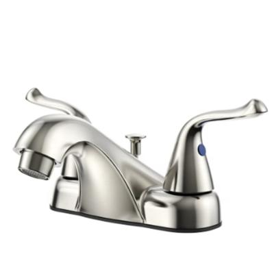 China Metered Faucets Wholesale Two handles 4'' centerset faucet cUPC ORB Brushed Nickel 2 Holes Bathroom Tap Zinc Alloy Two Handle for sale