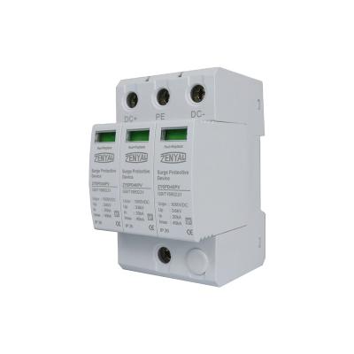 China ZENYAU 1000V 3 ZYSPD40K1000B3 DC SPD Surge Protector 1000v 3 Poles PV SPD Surge Protection Device for sale